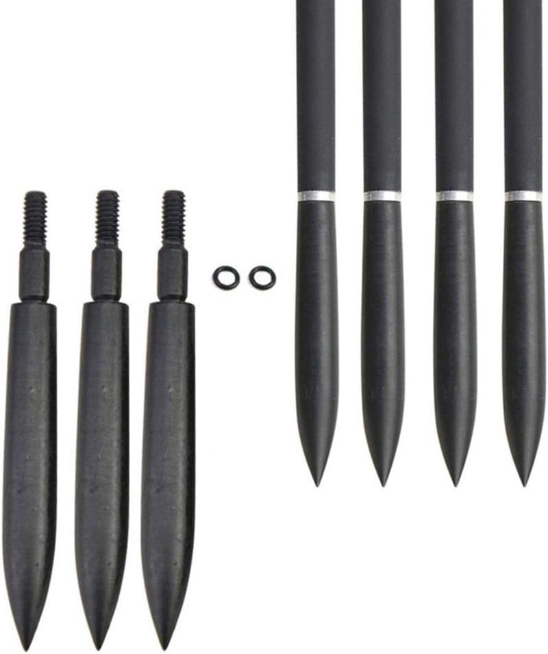 Linkboy Archery 12PCS Arrow Points Tips 75 90 100 125 150 200 250 300 350 Grain Broadheads Arrow Head Insert Hunting Archery Accessories Bows - Image 1